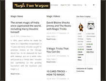Tablet Screenshot of magicfunwagon.com